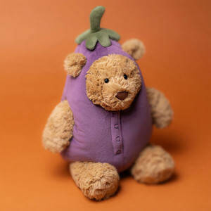 Jellycat Bartholomew Bear Aubergine